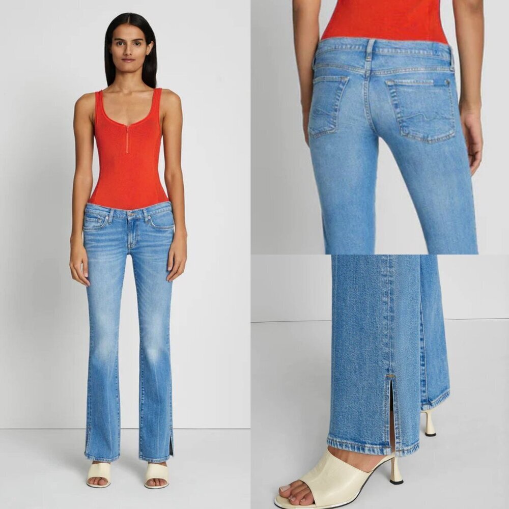 7 For All Mankind Blue Original Bootcut Jeans 51756